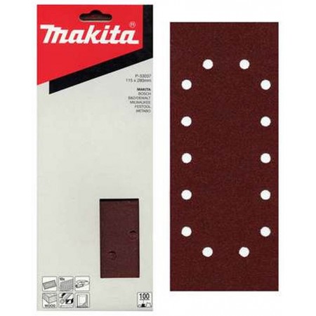 Makita P-33015 Papier szlifierski 115 x 280 mm, K60, 10 Szt.